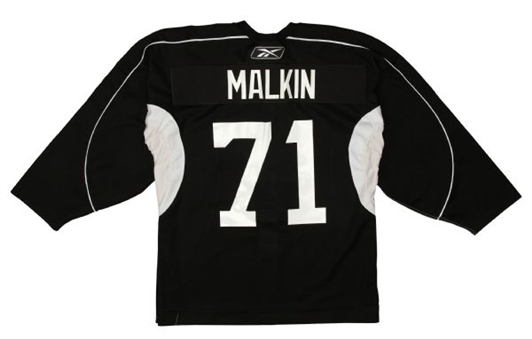 2006-09 Evgeni Malkin Rookie Era Pittsburgh Penguins Practice Jersey